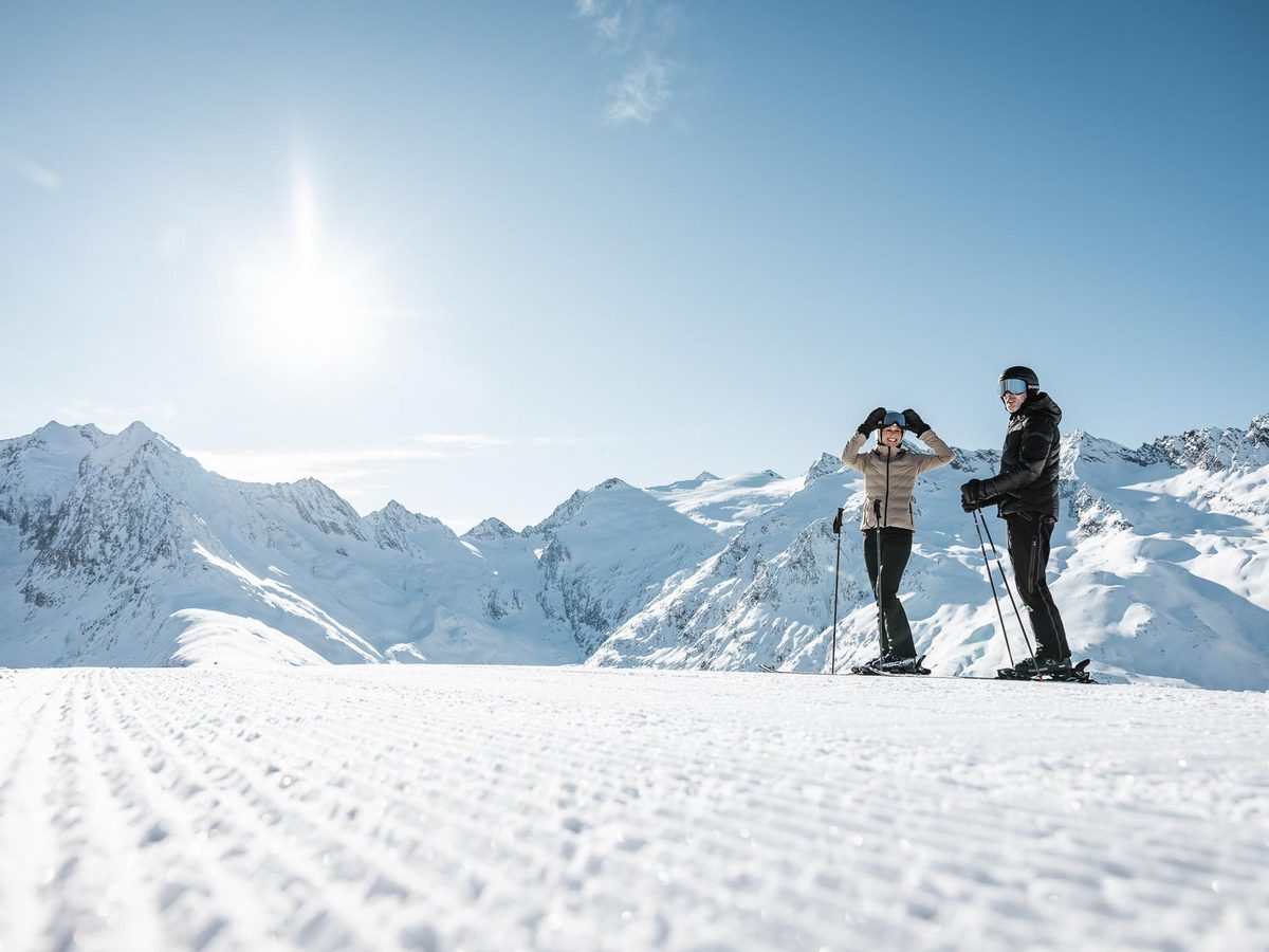 Pause au sommet des pistes
