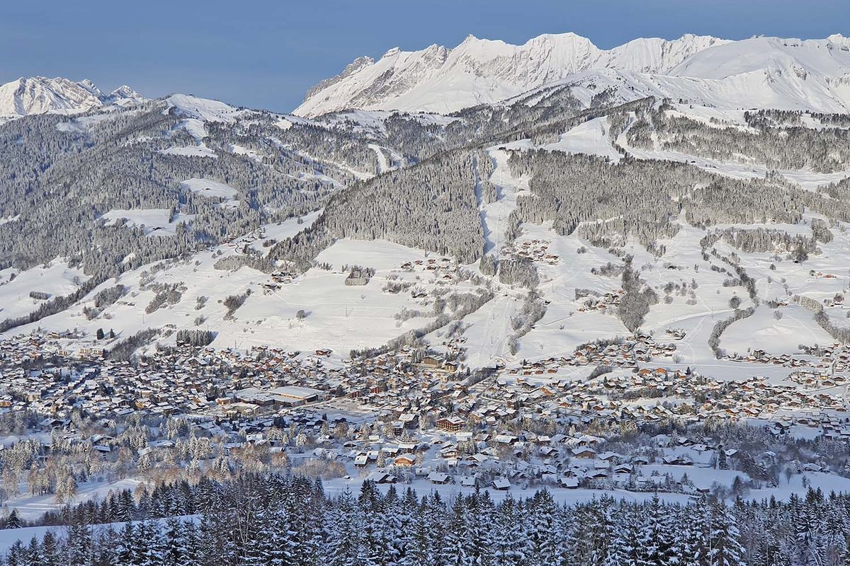 Megève vu des hauteurs